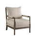 Blanchett Cushion Back Accent Chair Beige and Natural - Furniture Land (Milwaukee, WI)