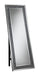 Carisi Rectangular Standing Mirror with LED Lighting Silver - Furniture Land (Milwaukee, WI)