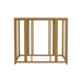Adri Metal Frame End Table Matte Brass - Furniture Land (Milwaukee, WI)