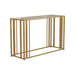 Adri Metal Frame Sofa Table Matte Brass - Furniture Land (Milwaukee, WI)