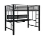 Avalon Full Workstation Loft Bed Black - Furniture Land (Milwaukee, WI)