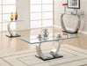 Pruitt Rectangular Sofa Table Satin - Furniture Land (Milwaukee, WI)