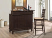 Gabriel Upholstered Counter Height Stools Cappuccino and Beige (Set of 2) - Furniture Land (Milwaukee, WI)