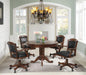 Turk 3-in-1 Round Pedestal Game Table Tobacco - Furniture Land (Milwaukee, WI)
