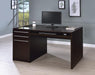 Halston 3-drawer Connect-it Office Desk Cappuccino - Furniture Land (Milwaukee, WI)