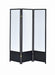 Calix 3-panel Folding Floor Screen Translucent and Black - Furniture Land (Milwaukee, WI)