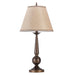 Ochanko Cone shade Table Lamps Bronze and Beige (Set of 2) - Furniture Land (Milwaukee, WI)