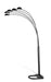 Kayd 5-light Floor Lamp Satin Black - Furniture Land (Milwaukee, WI)