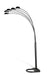 Kayd 5-light Floor Lamp Satin Black - Furniture Land (Milwaukee, WI)