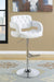 Brandi Adjustable Bar Stool Chrome and White - Furniture Land (Milwaukee, WI)