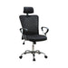 Stark Mesh Back Office Chair Black and Chrome - Furniture Land (Milwaukee, WI)