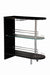 Adolfo 3-tier Bar Table Glossy Black and Clear - Furniture Land (Milwaukee, WI)