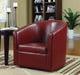 Turner Upholstery Sloped Arm Accent Swivel Chair Red - Furniture Land (Milwaukee, WI)