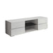 Galvin 4-drawer TV Console Glossy White - Furniture Land (Milwaukee, WI)