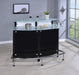 Keystone Glass Top Bar Unit Black - Furniture Land (Milwaukee, WI)