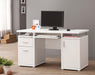 Tracy 2-drawer Computer Desk White - Furniture Land (Milwaukee, WI)