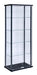Delphinium 5-shelf Glass Curio Cabinet Black and Clear - Furniture Land (Milwaukee, WI)