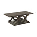 Shelly C-shaped Base Coffee Table Cappuccino - Furniture Land (Milwaukee, WI)