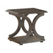Shelly C-shaped Base End Table Cappuccino - Furniture Land (Milwaukee, WI)