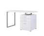 Brennan 3-drawer Office Desk White - Furniture Land (Milwaukee, WI)