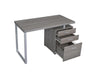 Brennan 3-drawer Office Desk Weathered Grey - Furniture Land (Milwaukee, WI)