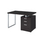Brennan 3-drawer Office Desk Cappuccino - Furniture Land (Milwaukee, WI)