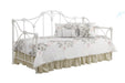 Halladay Twin Metal Daybed with Floral Frame White - Furniture Land (Milwaukee, WI)