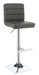 Bianca Upholstered Adjustable Bar Stools Grey and Chrome (Set of 2) - Furniture Land (Milwaukee, WI)