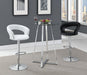 Zanella Glass Top Bar Table Chrome - Furniture Land (Milwaukee, WI)