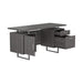 Lawtey Floating Top Office Desk Weathered Grey - Furniture Land (Milwaukee, WI)