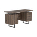 Lawtey Floating Top Office Desk Weathered Grey - Furniture Land (Milwaukee, WI)