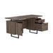 Lawtey Floating Top Office Desk Weathered Grey - Furniture Land (Milwaukee, WI)