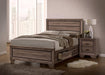 Kauffman California King, E.king, & Queen Panel Bed Washed Taupe - Furniture Land (Milwaukee, WI)