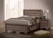 Kauffman California King, E.king, & Queen Panel Bed Washed Taupe - Furniture Land (Milwaukee, WI)