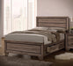 Kauffman California King, E.king, & Queen Panel Bed Washed Taupe - Furniture Land (Milwaukee, WI)