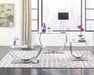 Danville U-shaped End Table Chrome - Furniture Land (Milwaukee, WI)