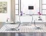 Danville U-shaped Coffee Table Chrome - Furniture Land (Milwaukee, WI)