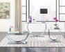 Danville U-shaped Sofa Table Chrome - Furniture Land (Milwaukee, WI)