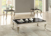 Luna Square End Table Chrome and Black - Furniture Land (Milwaukee, WI)