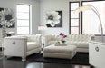 Chaviano Tufted Upholstered Sofa Pearl White - Furniture Land (Milwaukee, WI)