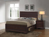 Kauffman California King, Eastren King, & Queen Panel Bed Dark Cocoa - Furniture Land (Milwaukee, WI)