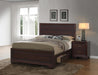 Kauffman California King, Eastren King, & Queen Panel Bed Dark Cocoa - Furniture Land (Milwaukee, WI)