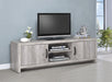 Burke 2-drawer TV Console Grey Driftwood - Furniture Land (Milwaukee, WI)
