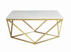 Elana Rectangle 2-shelf Coffee Table Glossy White - Furniture Land (Milwaukee, WI)