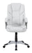 Kaffir Adjustable Height Office Chair White and Silver - Furniture Land (Milwaukee, WI)