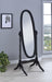 Cabot Rectangular Cheval Mirror with Arched Top Black - Furniture Land (Milwaukee, WI)