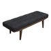 Wilson Upholstered Tufted Bench Taupe and Natural - Furniture Land (Milwaukee, WI)