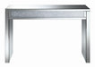 Gillian Rectangular Sofa Table Silver and Clear Mirror - Furniture Land (Milwaukee, WI)