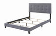 Mapes Tufted Upholstered Eastern King, Queen, Twin & Full Bed Charcoal & Grey - Furniture Land (Milwaukee, WI)