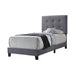 Mapes Tufted Upholstered Eastern King, Queen, Twin & Full Bed Charcoal & Grey - Furniture Land (Milwaukee, WI)